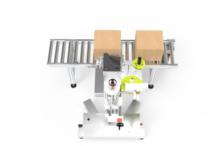 側面在線打印不干膠貼標機