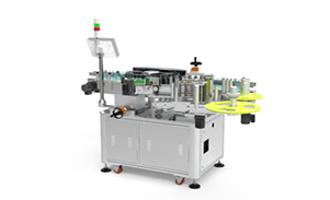 高速回轉(zhuǎn)式西林瓶不干膠貼標(biāo)機(jī)定制