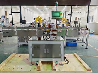 2025.9.2美國圓瓶單標定點不干膠貼標機1臺